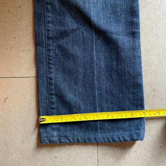 7 For All Mankind Women's Boot Cut Jeans - Dark Blue - Picture 10 of 12